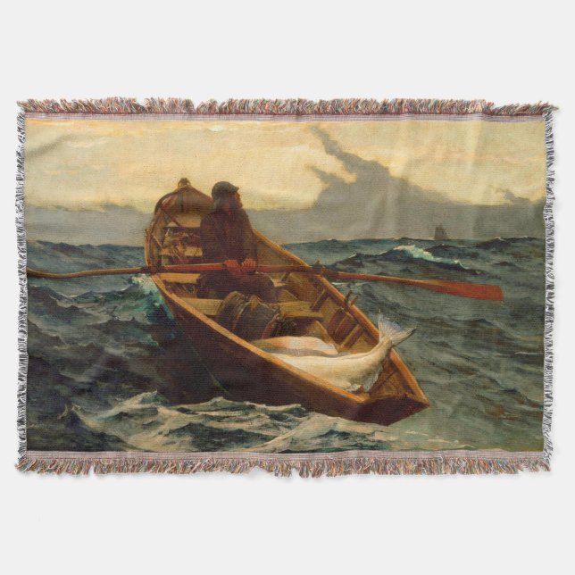 The Fog Warning Winslow Homer 1885 Throw Blanket (Front)