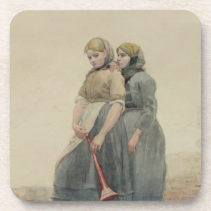 The Foghorn, 1883 (w/c) Coaster