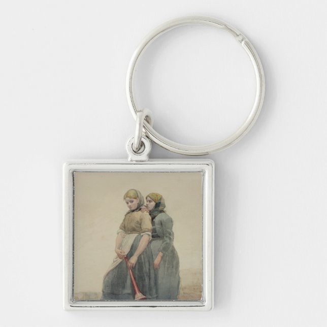 The Foghorn, 1883 (w/c) Key Ring (Front)