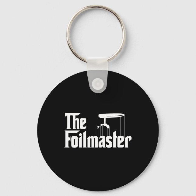 The Foilmaster - Funny E-foil Foilboard Surfing Gi Key Ring (Front)