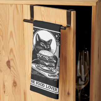 The Food Lover Funny Tarot Tea Towel