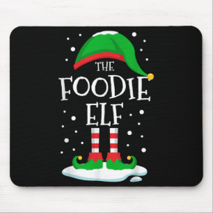 The Foodie Elf Christmas Family Matching Xmas Grou Mouse Pad