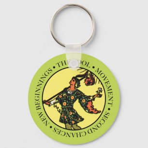 The Fool Keychain with Text