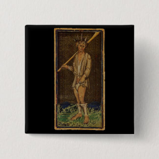 The Fool Tarot Card 15 Cm Square Badge