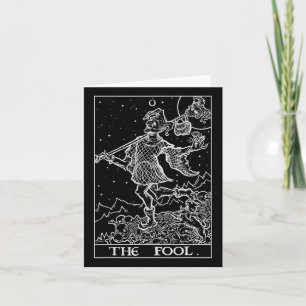 The Fool Tarot Card Court Jester Halloween Gothic 