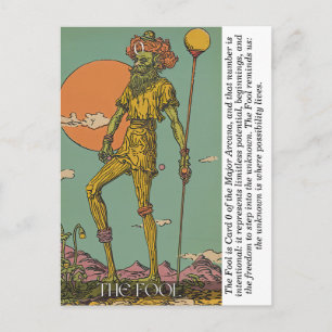 The Fool Tarot Card Mystical Major Arcana Art 