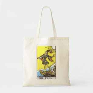 The fool tarot card tote bag