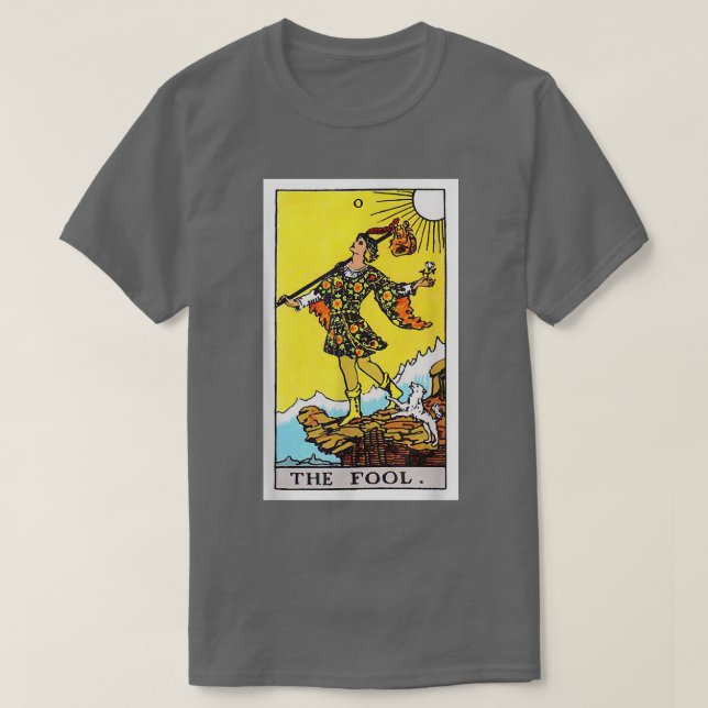 The Fool  Tarot Oracle Fashion Card Deck Streetwea T-Shirt (Design Front)