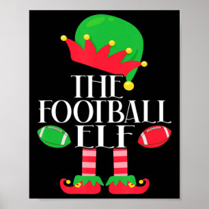 The Football Elf Christmas Party Pajama Costume Poster