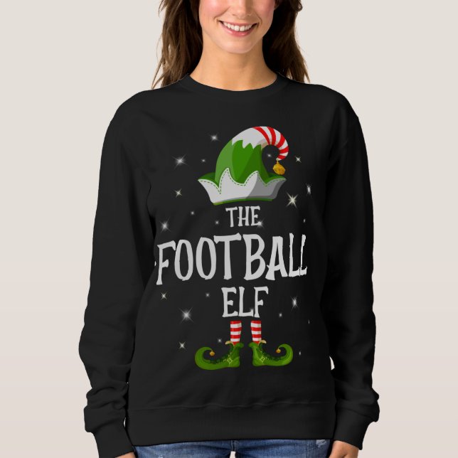 The Football Elf Family Matching Christmas Sweatshirt (Front)