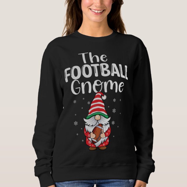 The football Gnomes red check Plaid pattern Christ Sweatshirt (Front)