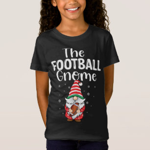 The football Gnomes red check Plaid pattern Christ T-Shirt