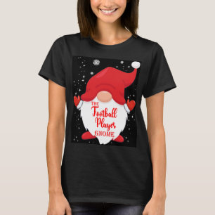 The Football Player Gnome Matching Family Christma T-Shirt