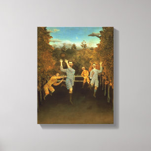 The Football players,1908 (oil on canvas) Canvas Print