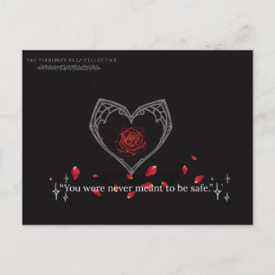 The Forbidden Rose: Never Safe Postcard