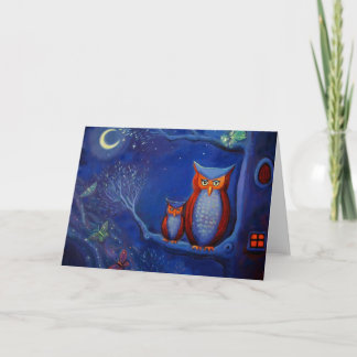 The Forest at Night - Greeting Card