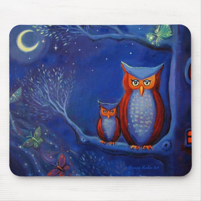 The Forest at Night - Mouse Mat (Front)