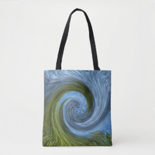 The forest by the lake.... tote bag