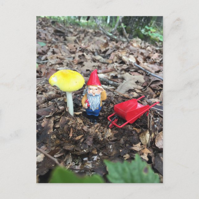 The Forest Gnome at Work Postcard (Front)