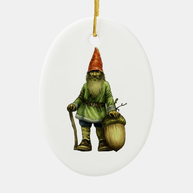 THE FOREST GNOME CERAMIC TREE DECORATION (Front)