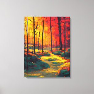 The forest in fall canvas print