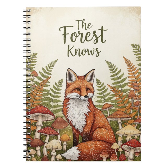 "The Forest Knows" - Autumnal Notebook for the Coz (Front)