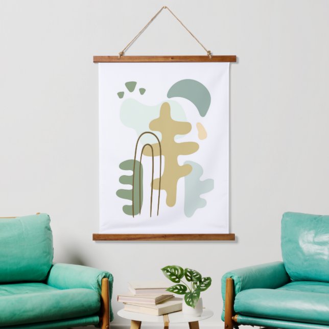 The Forest Modern Abstract   Hanging Tapestry (Living Room)