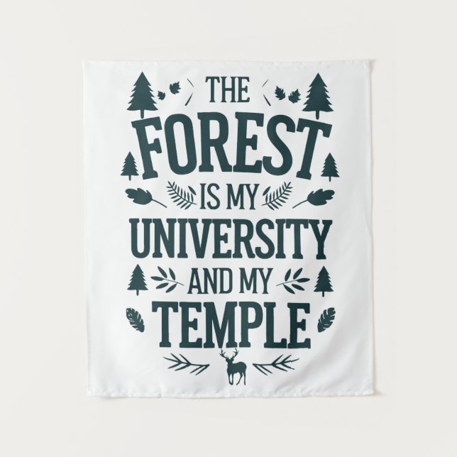 The Forest – My University and My Temple Tapestry (Front)