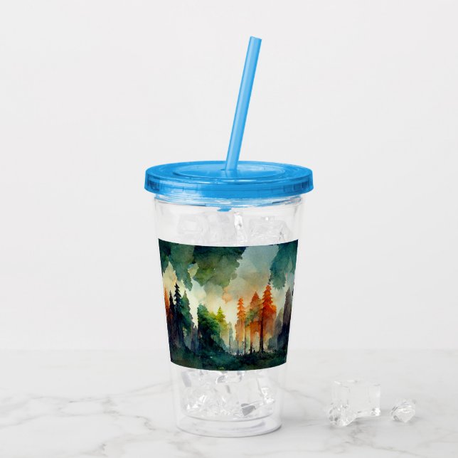 The Forest (nature) Acrylic Tumbler (Back Ice)