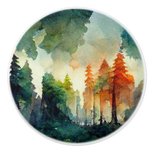The Forest (nature) Ceramic Knob
