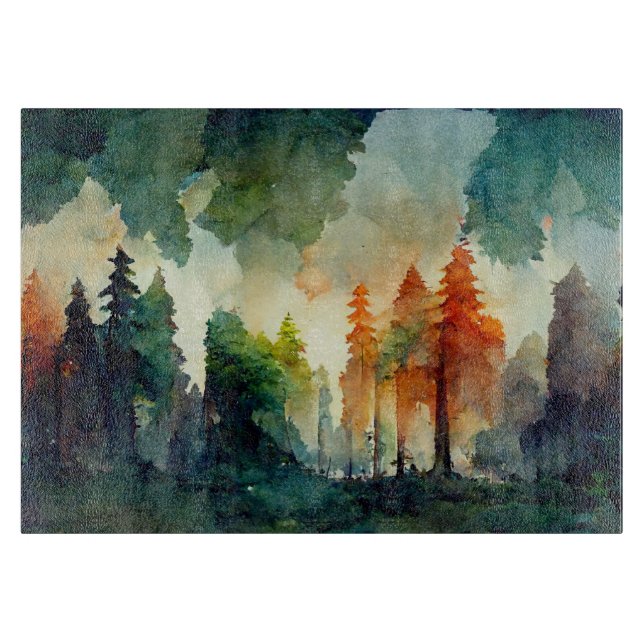 The Forest (nature) Cutting Board (Front)