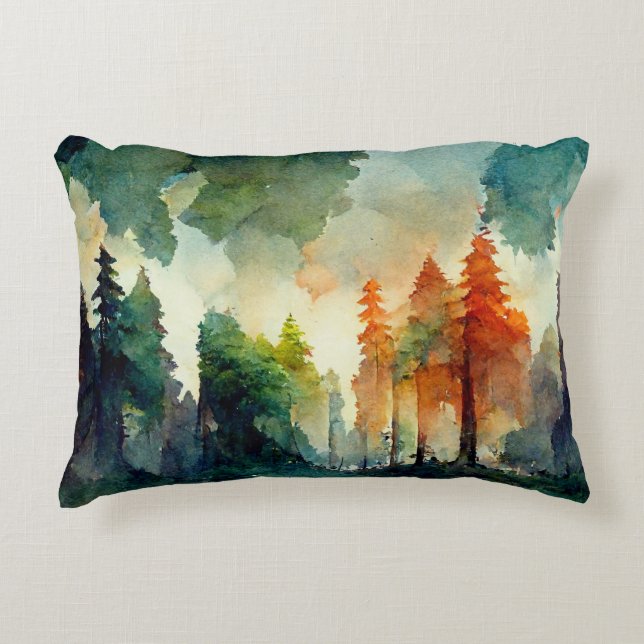 The Forest (nature) Decorative Cushion (Front)