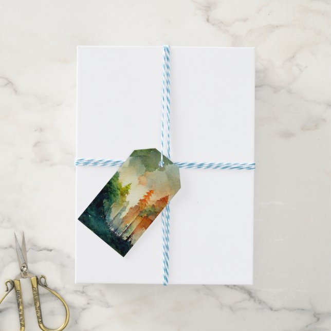 The Forest (nature) Gift Tags (With Twine)