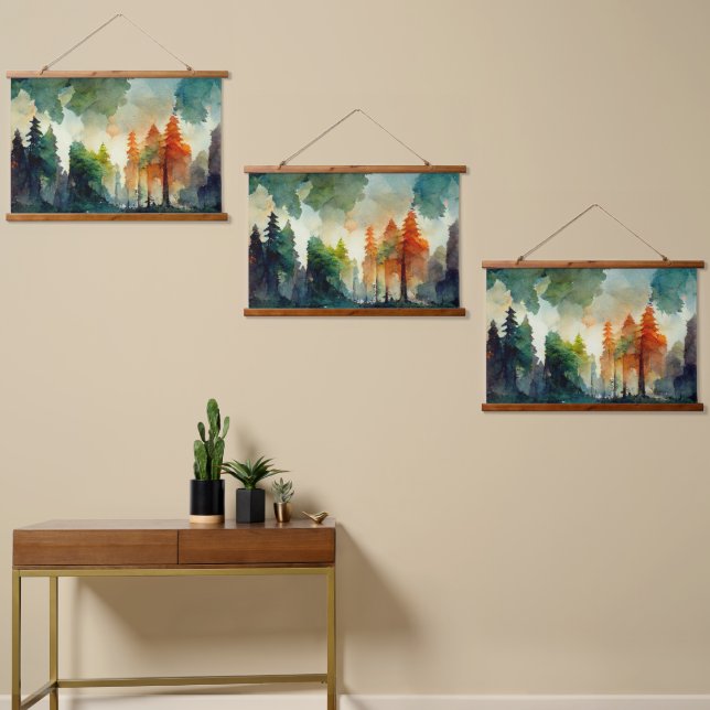 The Forest (nature) Hanging Tapestry (Asymmetrical)