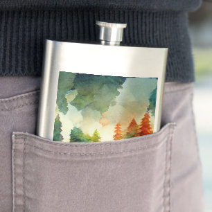 The Forest (nature) Hip Flask