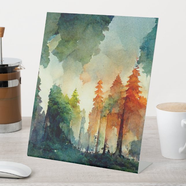 The Forest (nature) Pedestal Sign (In SItu)