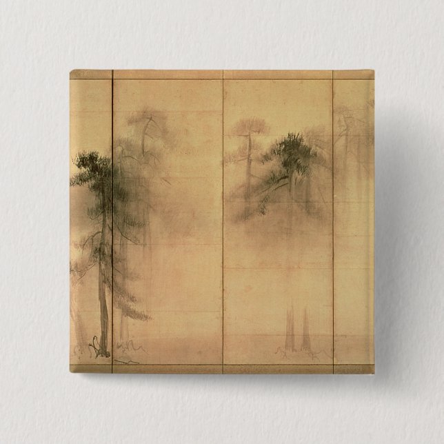 The forest of pines 15 cm square badge (Front)