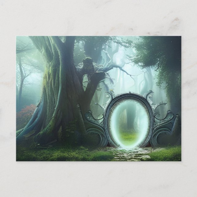 The Forest Portal Fantasy Art Postcard (Front)