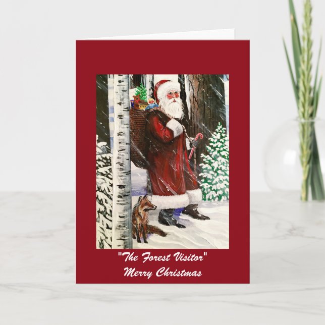 The Forest Visitor Greeting Card 2 (Front)