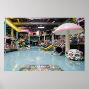 The Forgotten Playland Abandoned Liminal Waterpark Poster