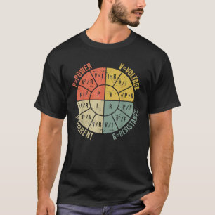 The Formula Wheel Of Electrical Engineering Retro T-Shirt