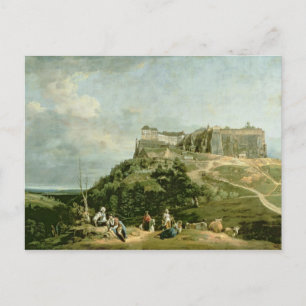 The Fortress of Konigstein, 18th century Postcard