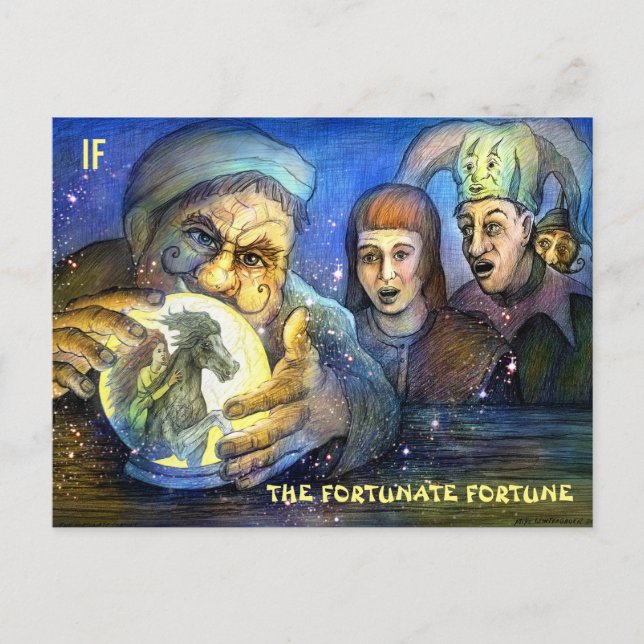 The Fortunate Fortune postcard by Mike Winterbauer (Front)