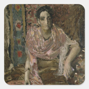 The Fortune Teller, 1895 Square Sticker