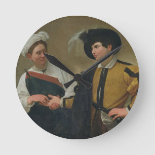 The Fortune Teller (La Buona Ventura), c.1594 Round Clock