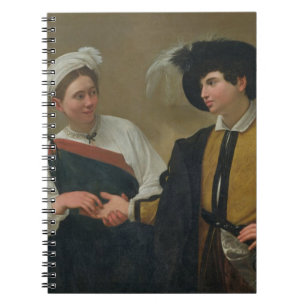 The Fortune Teller (La Buona Ventura), c.1594 Spiral Notebook