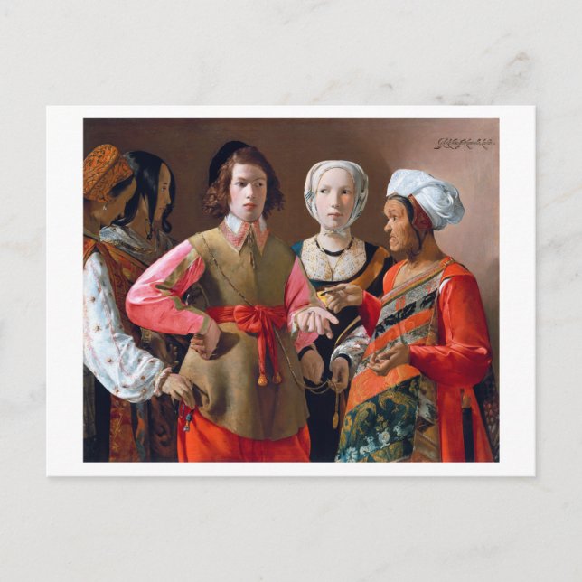 The Fortune Teller, La Tour Postcard (Front)