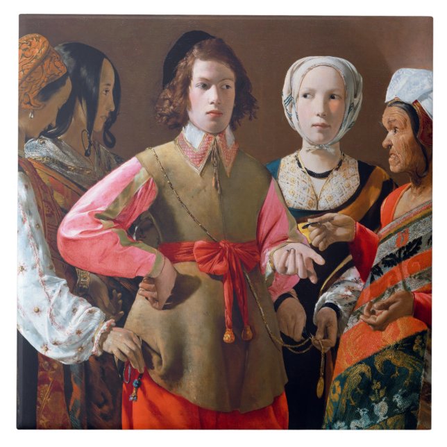 The Fortune Teller, La Tour Tile (Front)