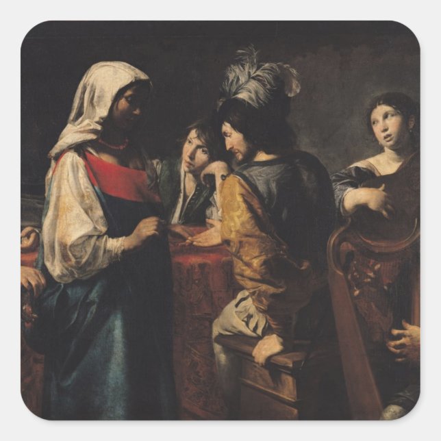 The Fortune Teller Square Sticker (Front)