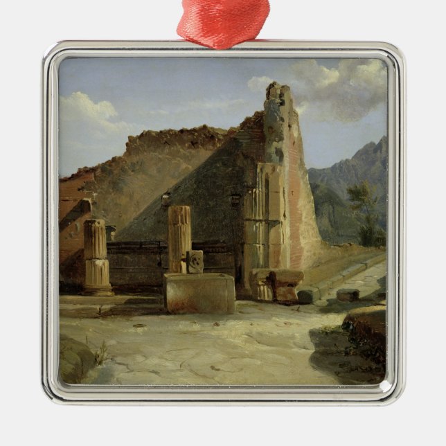 The Forum of Pompeii Metal Tree Decoration (Front)